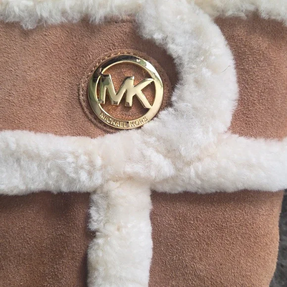 NIB Michael Kors Sz 8 Tan Suede Boots - Picture 7 of 14